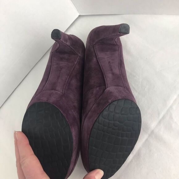 Rockport Janae Purple Suede Platform Heels Sz 10 - Picture 7 of 8
